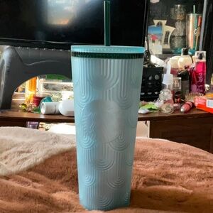 Starbucks greenish blue 24oz acrylic tumbler